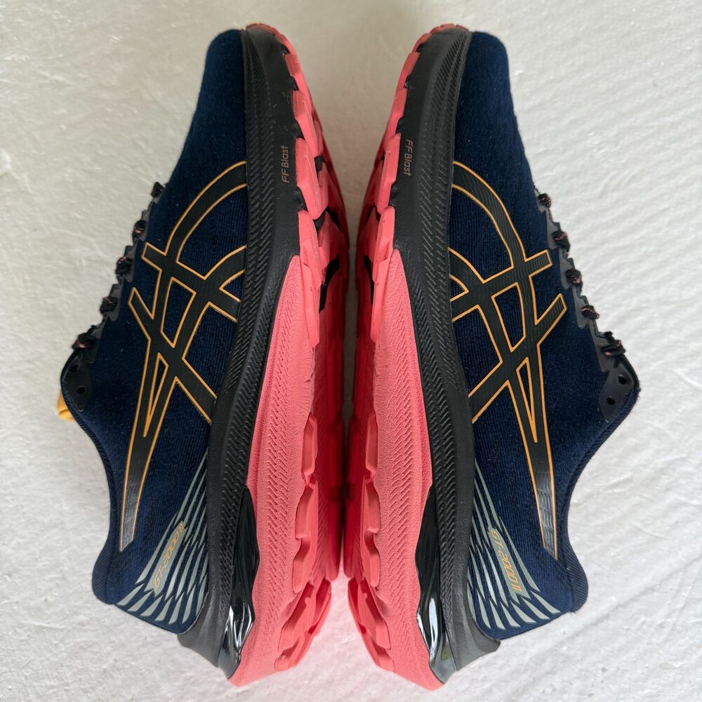 Asics GT 2000 11 Trail Running Shoes Blue/Papaya Womens Sz 9.5 Wide - Picture 7 of 13
